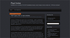 Desktop Screenshot of paulirvine.com